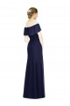 Trumpet Soft Chiffon Off the Shoulder Long Sleeveless Bridesmaid Dress Norwich