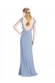 Open Back Chiffon V-Neck Long Floor Length Sleeveless Bridesmaid Dress Norwich