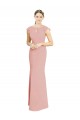 Soft Chiffon Boat Neck Long Cap Sleeves Formal Dress / Bridesmaid Dress Norwich