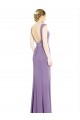 Low Back Soft Chiffon Boat Neck Long Sleeveless Formal Dress / Bridesmaid Dress Norwich