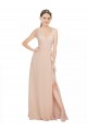 Luxe Chiffon V-Neck Long Sleeveless Bridesmaid Dress / Evening Dress Norwich