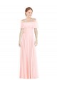 Soft Chiffon Off the Shoulder Long Sleeveless Formal Bridesmaid Dress Norwich