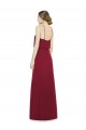 Open Back A-Line Soft Chiffon Halter Neck Long Sleeveless Bridesmaid Dress Norwich