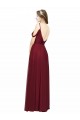 Low Back Chiffon Off the Shoulder Long Sleeveless Bridesmaid Dress / Evening Dress Norwich