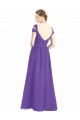 Low Back Soft Chiffon Off the Shoulder Long Cap Sleeves Bridesmaid Dress Norwich