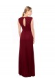 Keyhole Back Soft Chiffon V-Neck Long Sleeveless Prom Dress / Bridesmaid Dress Norwich