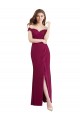 Soft Chiffon & Lace Off the Shoulder Long Sleeveless Bridesmaid Dress / Formal Dress Norwich