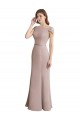 Soft Chiffon & Lace Scoop Neck Long Cap Sleeves Formal Dress / Bridesmaid Dress Norwich
