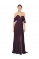 Soft Chiffon Sweetheart Long Cold Shoulder Formal Dress / Bridesmaid Dress Norwich