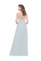 Frost Soft Chiffon Spaghetti Straps Long Sleeveless Bridesmaid Dress Norwich