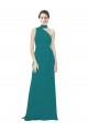 Hunter Soft Chiffon One Shoulder Long Sleeveless Bridesmaid Dress Norwich