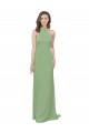 Soft Chiffon Halter Neck Long Sleeveless Formal Dress / Bridesmaid Dress Norwich