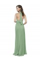 Soft Chiffon Halter Neck Long Sleeveless Formal Dress / Bridesmaid Dress Norwich