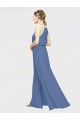 Chiffon Halter Neck Long Floor Length Sleeveless Formal Dress / Bridesmaid Dress Norwich