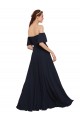 A-Line Soft Chiffon Off the Shoulder Long Sleeveless Prom Dress / Bridesmaid Dress Norwich
