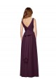 Chiffon V-Neck Long Sleeveless Evening Gowns / Bridesmaid Dresses Norwich