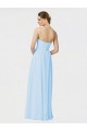 Light Sky Blue Soft Chiffon Sweetheart Long Sleeveless Formal Dress / Bridesmaid Dress Norwich