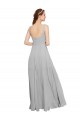 Dark Navy Chiffon Spaghetti Straps Long Sleeveless Bridesmaid Dress / Evening Dress Norwich
