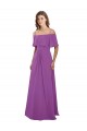 Dahlia Soft Chiffon Off the Shoulder Long Flutter Sleeves Bridesmaid Dress Norwich