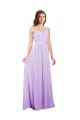 Lilac Chiffon One Shoulder Long Sleeveless Bridesmaid Dress / Evening Dress Norwich