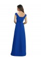 Royal Blue Chiffon V-Neck Long Sleeveless Bridesmaid Dress / Evening Dress Norwich