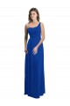 Low Back Soft Chiffon One Shoulder Long Sleeveless Bridesmaid Dress Norwich