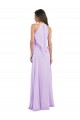 Lilac Chiffon Halter Neck Long Sleeveless Bridesmaid Dress / Evening Dress Norwich