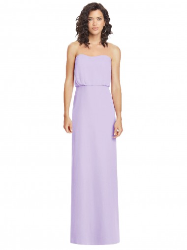 Low Back Soft Chiffon Sweetheart Long Sleeveless Formal Dress / Bridesmaid Dress Norwich