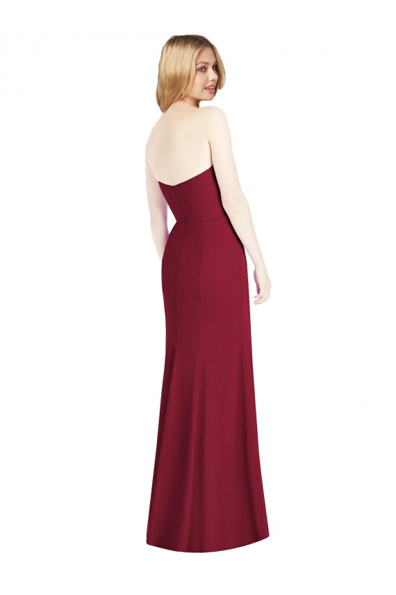 Desert Rose Soft Chiffon Sweetheart Long Sleeveless Bridesmaid Dress Norwich
