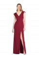 Tie Back Soft Chiffon V-Neck Long Ruffle Sleeves Bridesmaid Dress Norwich