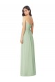 Sage Soft Chiffon Strapless Long Sleeveless Bridesmaid Dress Norwich