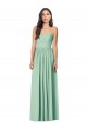 Mint Green Soft Chiffon Sweetheart Long Sleeveless Bridesmaid Dress Norwich
