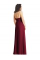 Smoke Green Soft Chiffon Spaghetti Straps Long Sleeveless Formal Evening Gown / Bridesmaid Dress Norwich