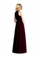 Light Sky Blue Soft Chiffon Halter Neck Long Sleeveless Semi Formal Evening Dress / Bridesmaid Dress Norwich