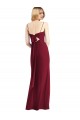 Tie Back Soft Chiffon Spaghetti Straps Long Sleeveless Bridesmaid Dress Norwich