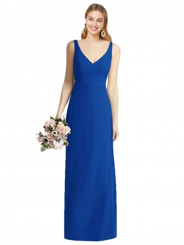 Mermaid Chiffon Sweetheart Long Sleeveless Bridesmaid Dress Norwich