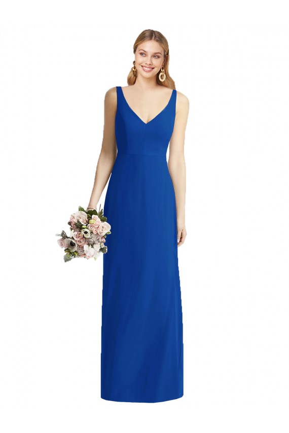 Mermaid Chiffon Sweetheart Long Sleeveless Bridesmaid Dress Norwich