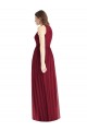 Lilac Soft Chiffon Halter Neck Long Sleeveless Bridesmaid Dress Norwich