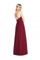 Open Back Royal Blue Soft Chiffon Spaghetti Straps Long Sleeveless Formal Dress / Bridesmaid Dress Norwich
