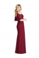 Soft Chiffon Halter Neck Long Cold Shoulder Semi Formal Evening Dress / Bridesmaid Dress Norwich