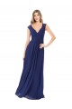 Keyhole Back Soft Chiffon V-Neck Long Cap Sleeves Bridesmaid Dress Norwich