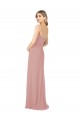 Dusty Pink Soft Chiffon Strapless Long Sleeveless Bridesmaid Dress Norwich
