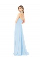 Chiffon Halter Neck Long Sleeveless Bridesmaid Dress / Evening Gowns Norwich