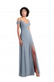 Chiffon Off the Shoulder Long Sleeveless Formal Dress / Bridesmaid Dress Norwich