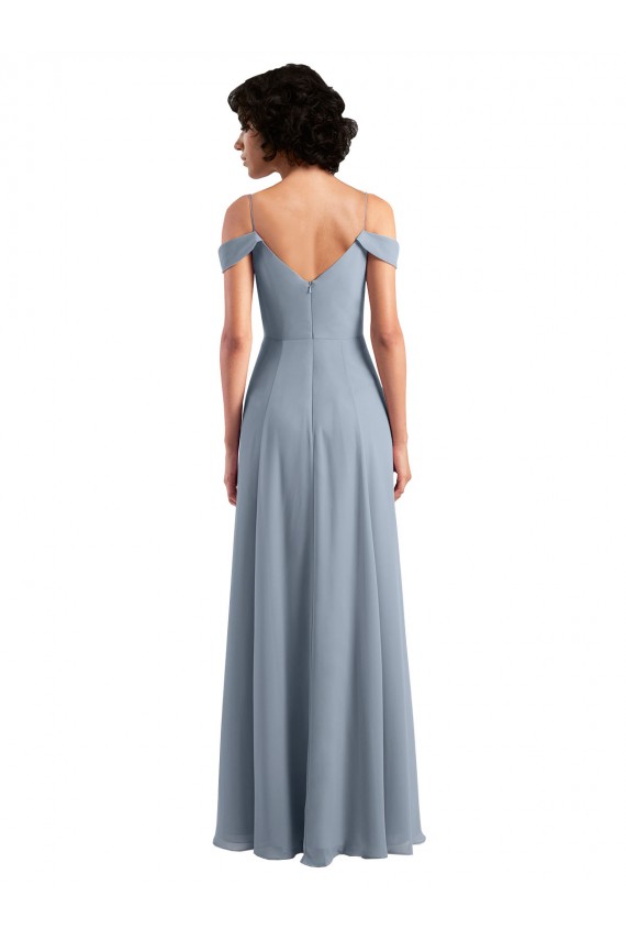 Chiffon Off the Shoulder Long Sleeveless Formal Dress / Bridesmaid Dress Norwich