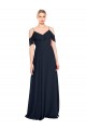 V-Back Lxue Chiffon Off the Shoulder Long Sleeveless Bridesmaid Dress Norwich