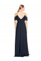 V-Back Lxue Chiffon Off the Shoulder Long Sleeveless Bridesmaid Dress Norwich