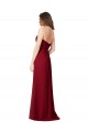 Open Back Chiffon Sweetheart Long Floor Length Sleeveless Bridesmaid Dress Norwich