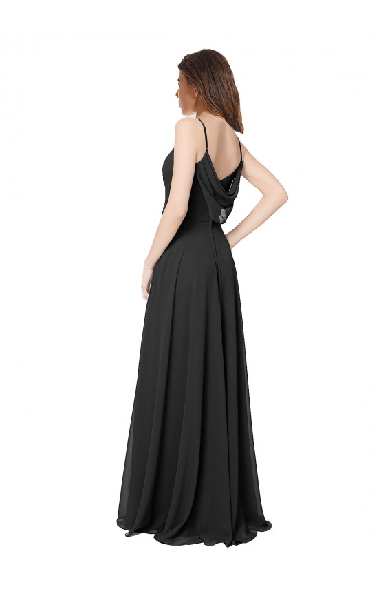 Open Back Chiffon Sweetheart Long Sleeveless Formal Dress / Bridesmaid Dress Norwich