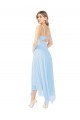 Keyhole Back Soft Chiffon V-Neck Midi Length Sleeveless Bridesmaid Dress Norwich